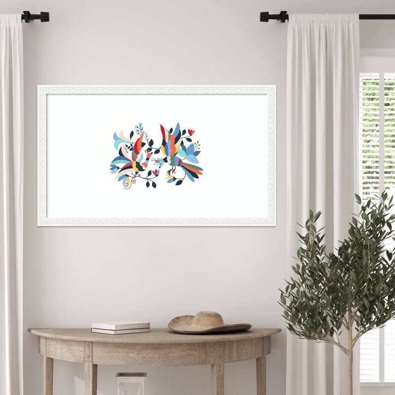 Otomi No. 1 by CATS AND DOTZ Wood Framed Wall Art Print - Bethany White