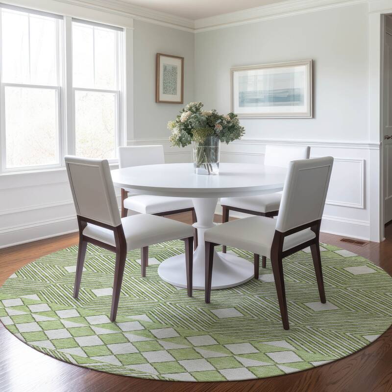 Machine Washable Indoor/ Outdoor Chantille Boho Moroccan Rug