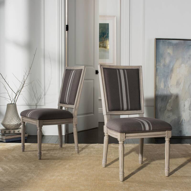 SAFAVIEH Sharen Rectangular Dining Chair (Set of 2). - 20"W x 24"D x 38"H