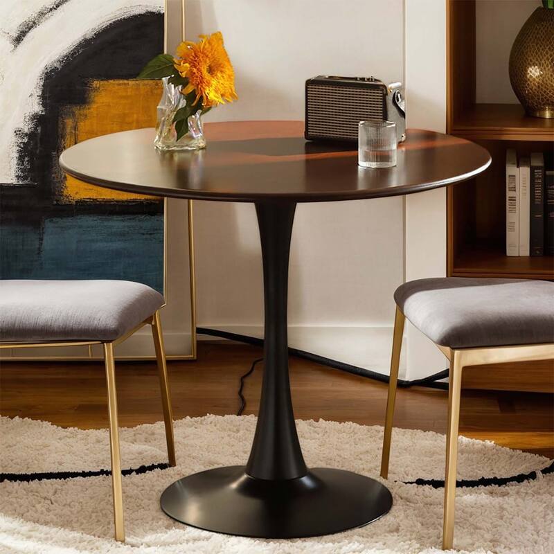 Modern Round Dining Table,Ideal for Compact Spaces and Stylish Interiors