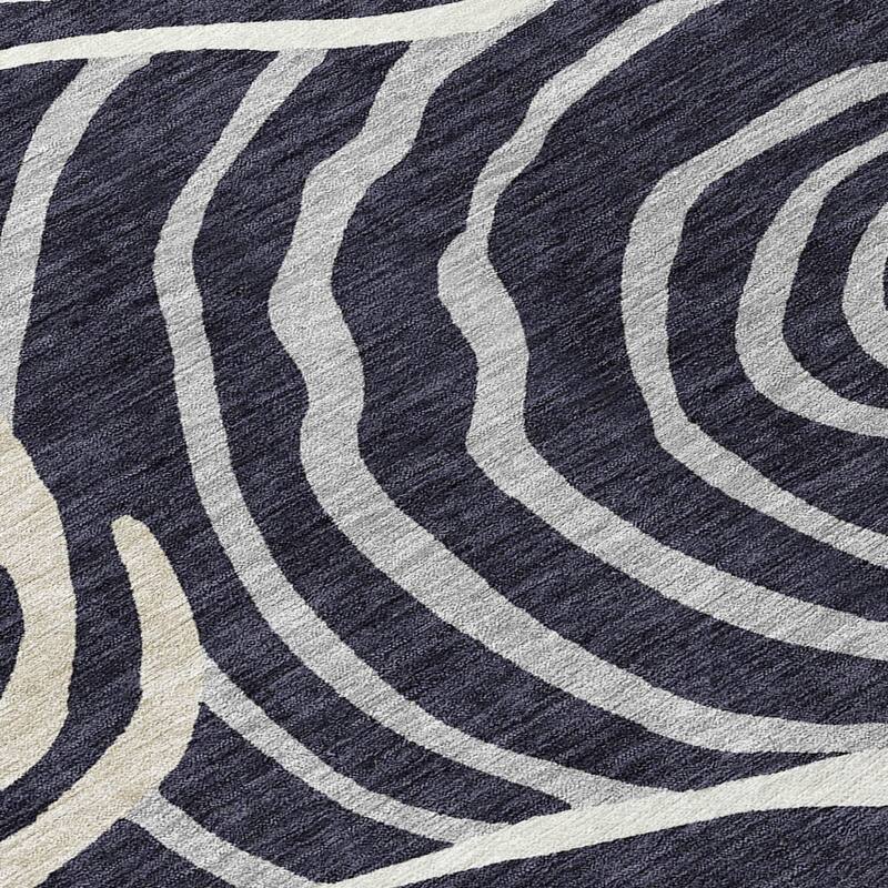 HomeRoots Abstract Transitional Rectangle Outdoor Rug