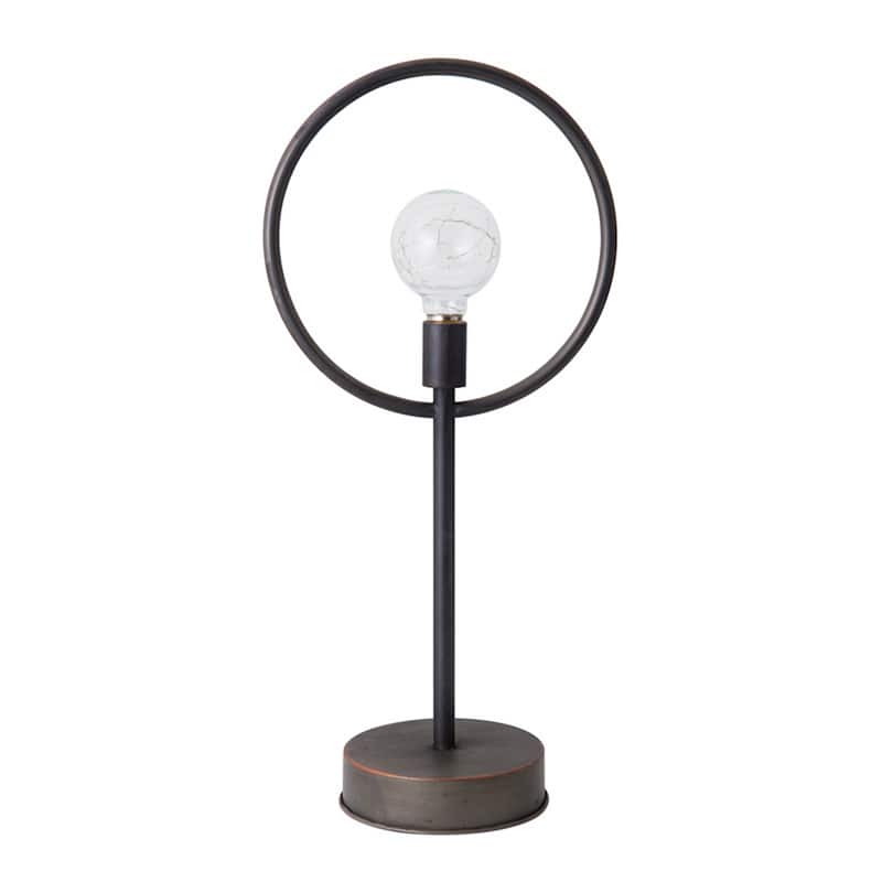 Elements LED Bulb Metal Lamp Stand, 21 Inch