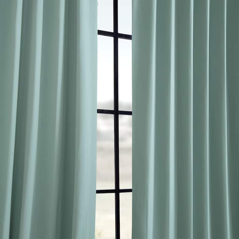 Exclusive Fabrics Room Darkening 120-inch Curtain Panel Pair (2 Panels)
