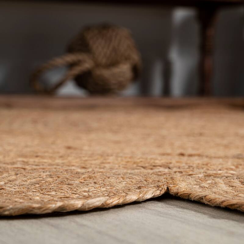 JONATHAN Y Skye Two-Tone Jute Hippy Circle Area Rug