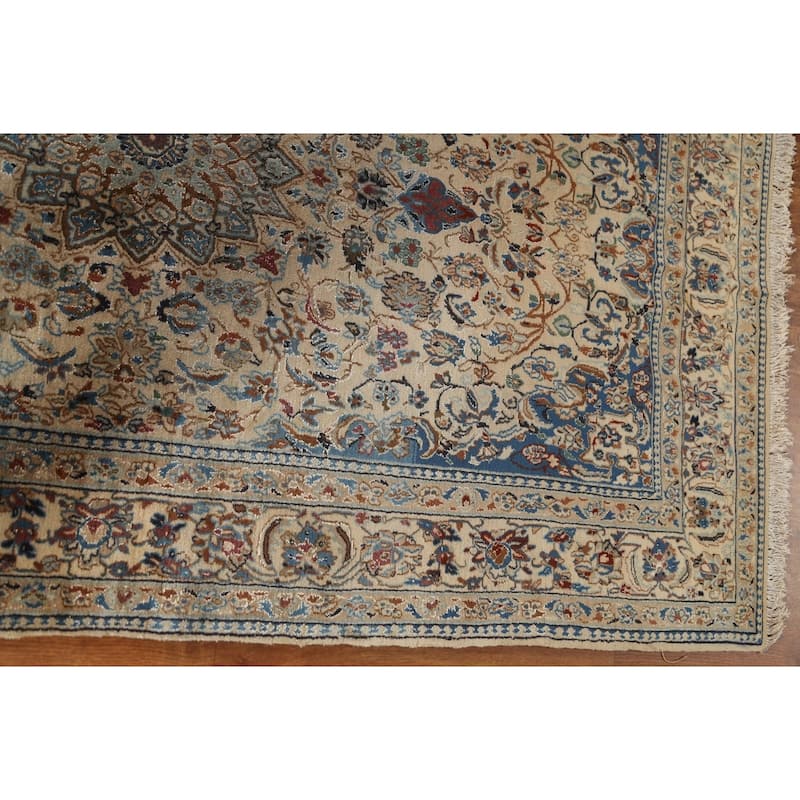 Clearance Antique Floral Nain Persian Wool Area Rug Hand-knotted - 3'10" x 6'6"