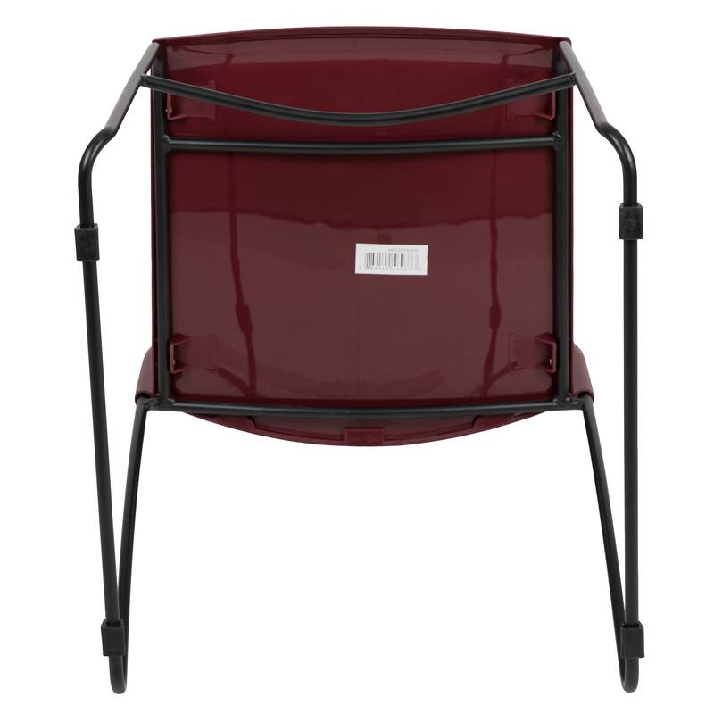 661 lb. Capacity Stack Chair with Air-Vent Back and Powder Coated Sled Base