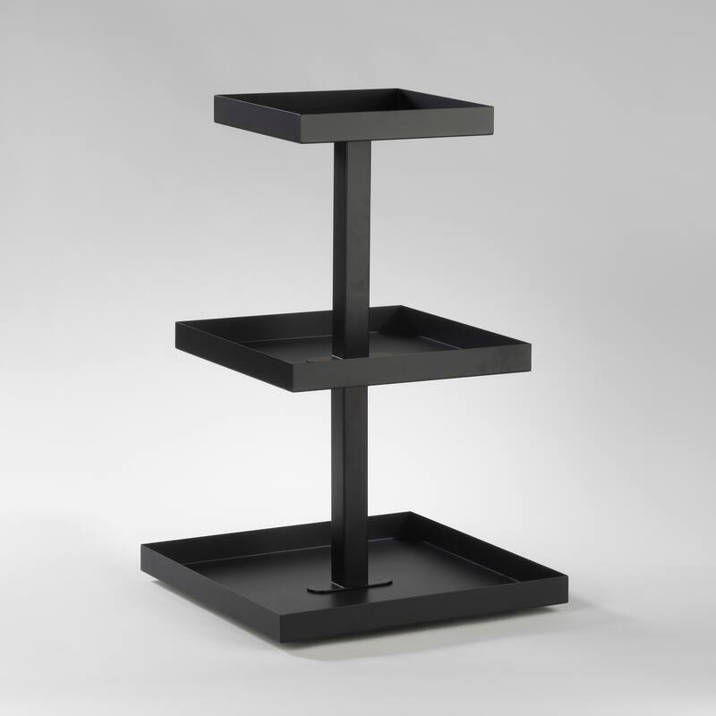 Square 3 Tier Metal Tabletop Display