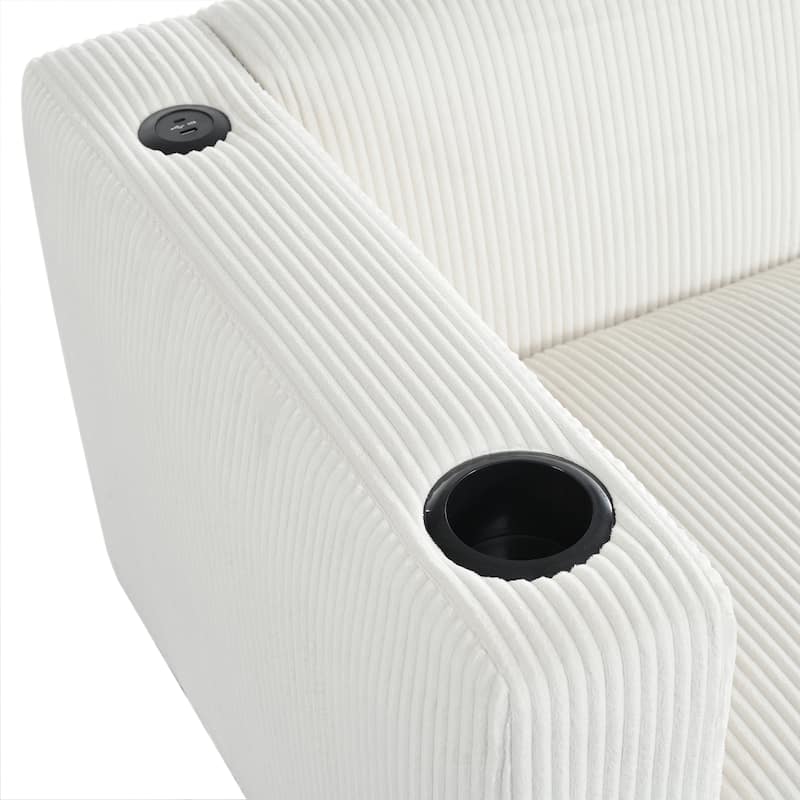 Christopher Knight Home- Dillan Polyester 80-Inch 3 Seater Sofa