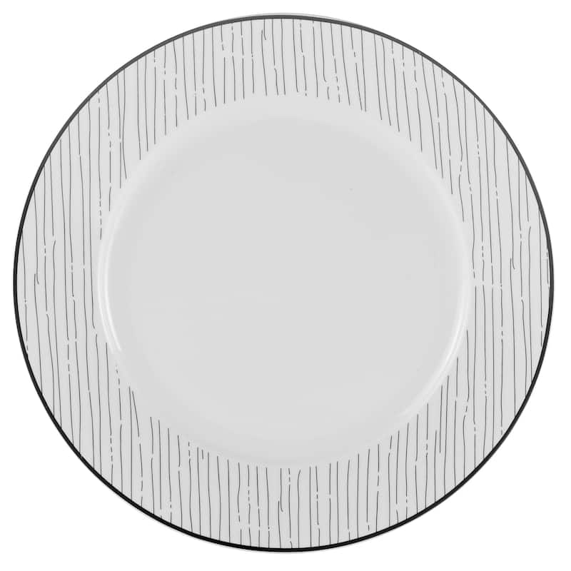 12-piece Black & White Sketch Dinnerset - 10'5" x 0'5"
