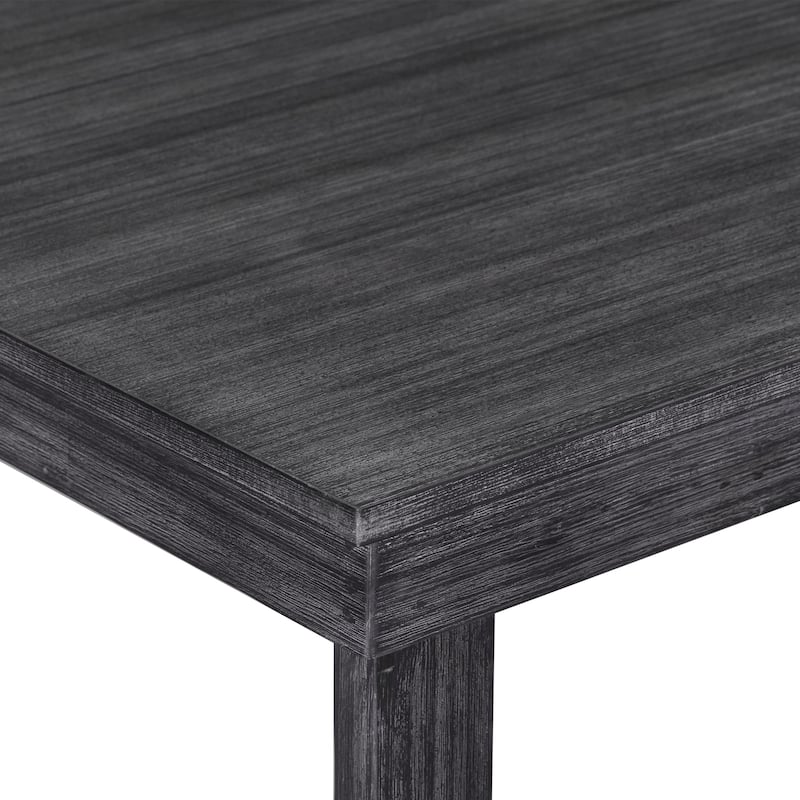 5-Piece, Farmhouse Counter Heigh Dining Table Set with 1 Rectangular Dining Table and 4 Dining Chairs, for Dining Room, Gray