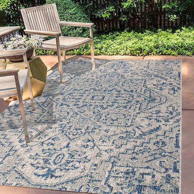 JONATHAN Y Charleston Medallion Indoor/Outdoor Area Rug