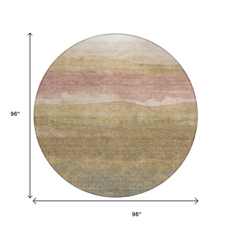 HomeRoots Abstract Modern Rectangle Outdoor Rug