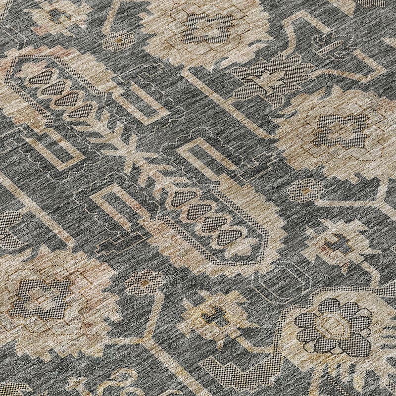 Machine Washable Indoor/ Outdoor Chantille Boho Rug