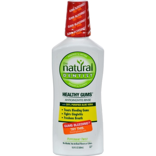 Natural Dentist Healthy Gums Antigingivitis Rinse Peppermint Twist - 16.9 fl oz x 10
