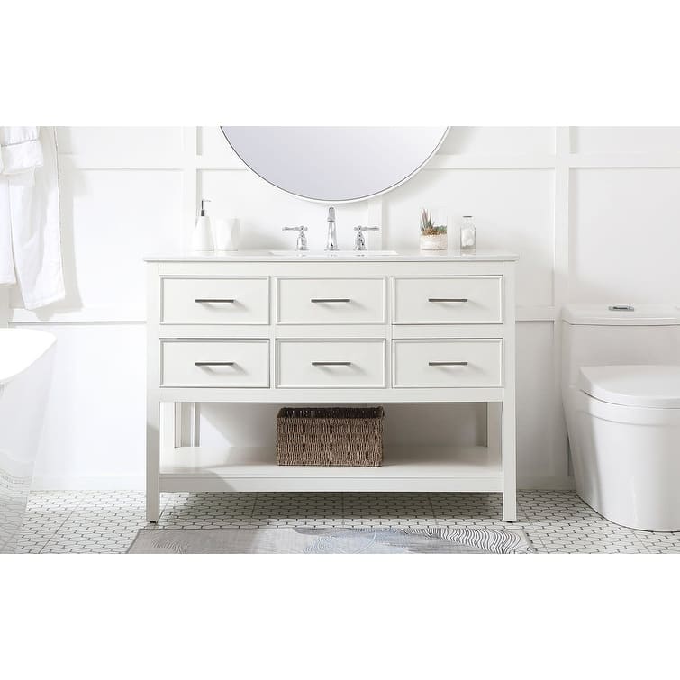 Elegant Lighting VF19048 Sinclaire 48" Free Standing Single Basin