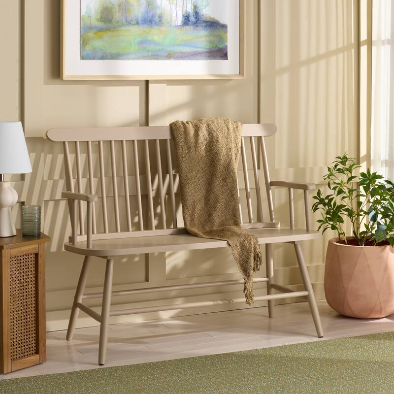 SAFAVIEH HOME Eton Bench - 46"W x 20"D x 36"H