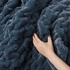 preview thumbnail 5 of 13, Madison Park Solid Ruched Faux Fur 50x60" Ultra-Soft Reversible Throw