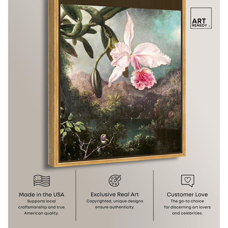 Orchid Blossoms 1873 Canvas by Art Remedy
