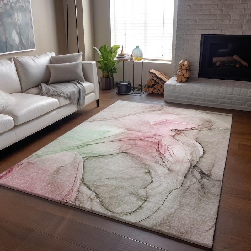Premium Washable Super Soft Abstract Contemporary Mayfield Rug