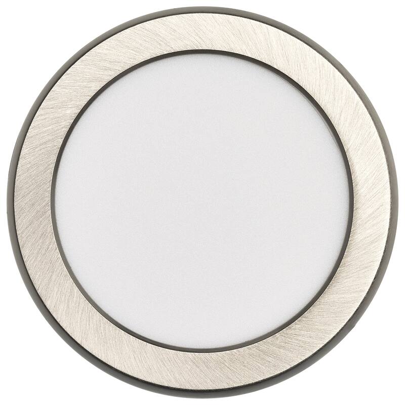 Blink Pro 9W 5in LED Fixture CCT Selectable Round Shape Brushed Nickel Finish 120V - Brushed Nickel