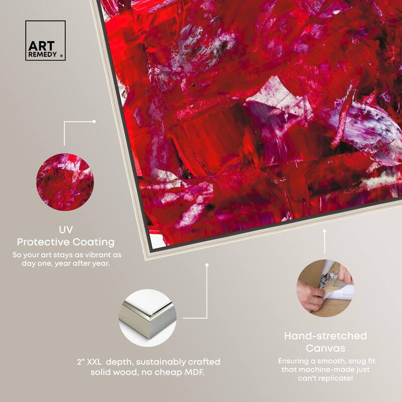 Eruption of Red II Canvas by Art Remedy