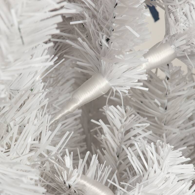 7.5FT Slim Artificial Christmas Tree Includes Foldable Metal Stand