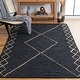 preview thumbnail 1 of 0, SAFAVIEH Handmade Vintage Leather Evaleen Modern Rug 3' x 5' - Black/Natural - Rectangle
