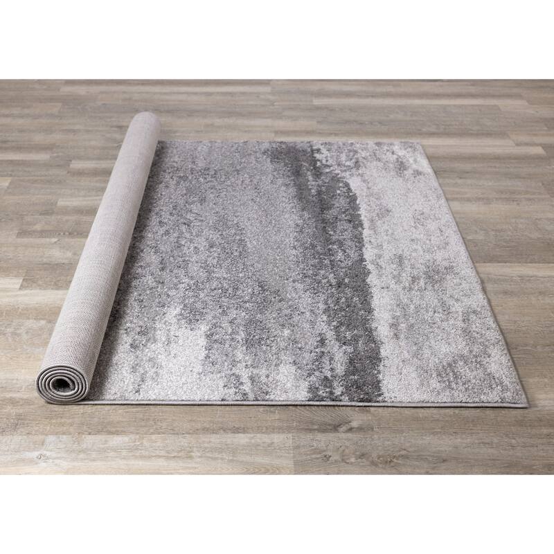 Flynn Collection - Grey Distressed Rug