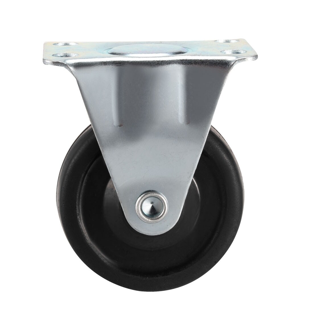 4Pcs 2.5 inch Caster Heavy Duty Rubber Caster Wheels with Brake Swivel Top Plate 