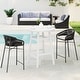 preview thumbnail 90 of 111, Polytrends Laguna Hdpe All Weather Outdoor Patio 35" Round Bar Table