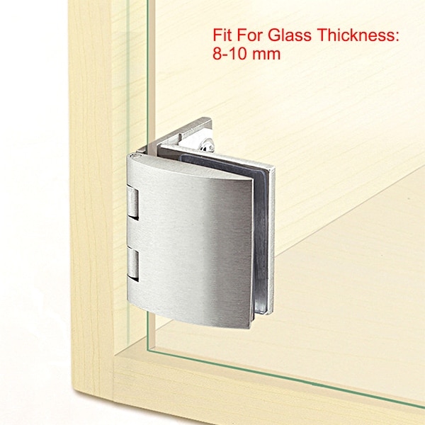 Glass Door Hinge Zinc Alloy Cupboard Showcase Cabinet  Door Hinge Glass Clamp 