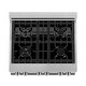 preview thumbnail 7 of 28, ZLINE 30" 4.0 cu. ft. Dual Fuel Range with Gas Stove and Electric Oven in Fingerprint Resistant Stainless Steel