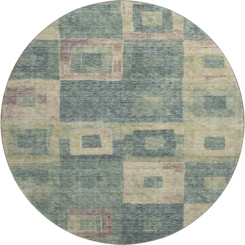 Premium Washable Super Soft Blocky Contemporary Mayfield Rug