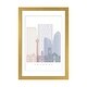 preview thumbnail 7 of 18, iCanvas "Calgary Skyline Poster Pastel" by Paul Rommer Gold - 24x16x1