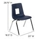 preview thumbnail 2 of 22, Advantage Student Stack School Chair - 16-inch