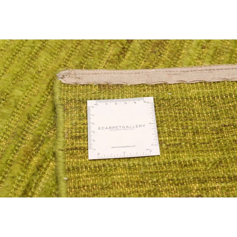 ECARPETGALLERY Hand-knotted Peshawar Ziegler Lime Wool Rug - 10'10 x 13'7