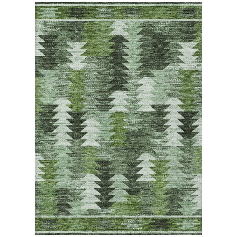 HomeRoots Southwestern Transitional Rectangle Outdoor Rug