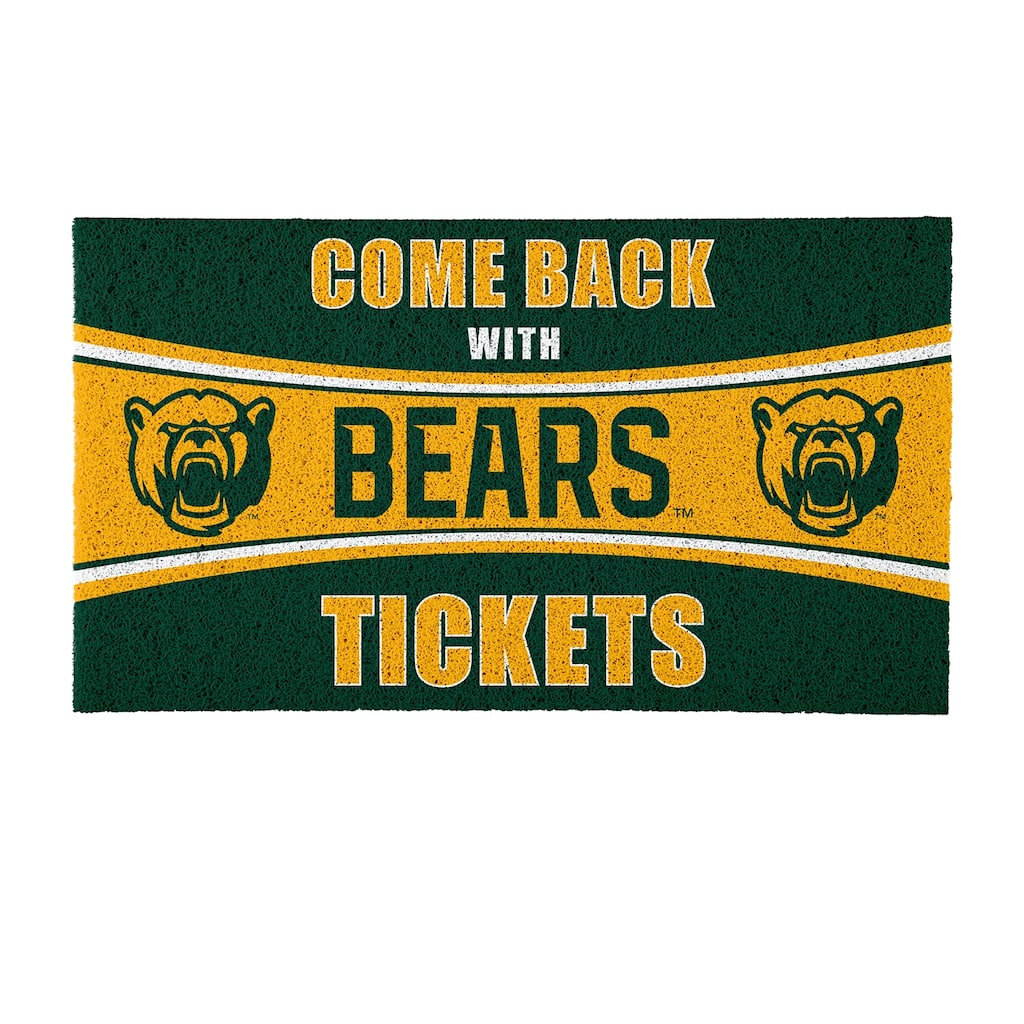 Baylor University 28 in. x 16 in. PVC "Come Back With Tickets" Trapper Door Mat