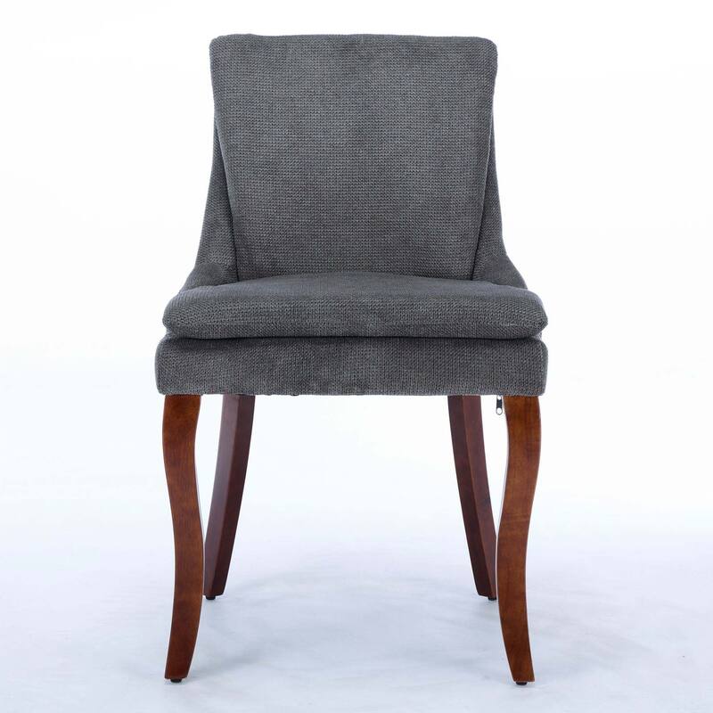 Chenille Dining Chairs Set of 2