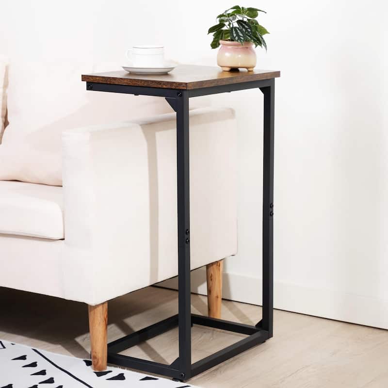 C Tables End Table, TV Trays Set of 2, Couch Table for Small Space, Bedside Tables for Living Room, Bedroom, Office