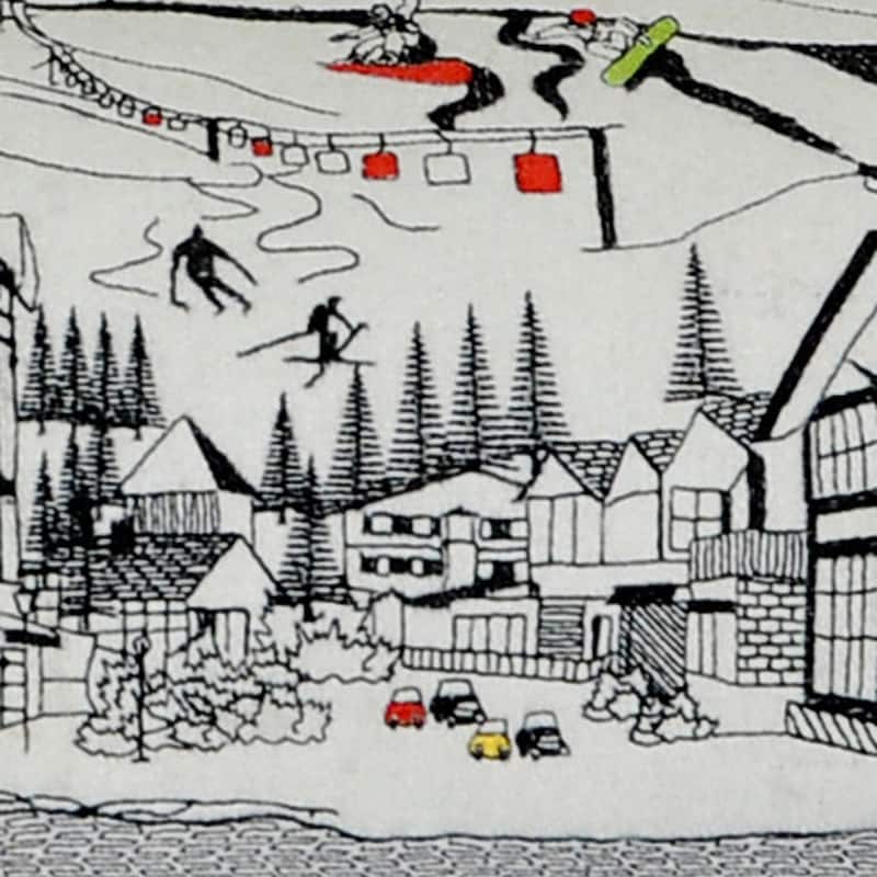 HomeRoots 46" White Vail Daylight Skyline Lumbar Decorative Pillow