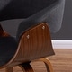 preview thumbnail 4 of 5, Mid-Century Fabric and Bentwood Accent/Dining Chair