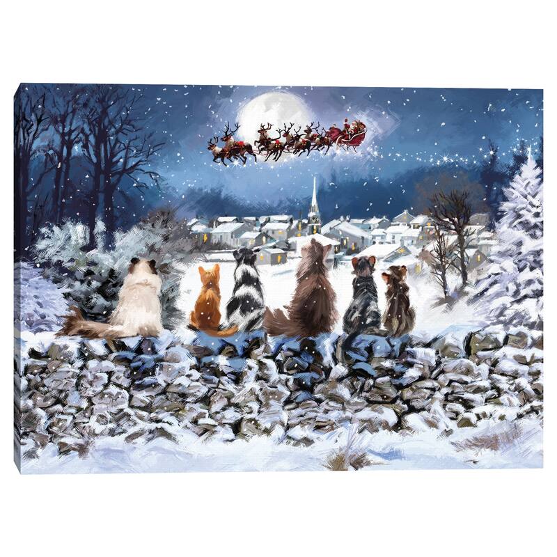 Christmas Cats by The Macneil Studio Canvas Art Print
