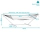 preview thumbnail 4 of 71, Sunnydaze Rope Hammock with 12-Foot Stand, Hammock Pad & Pillow