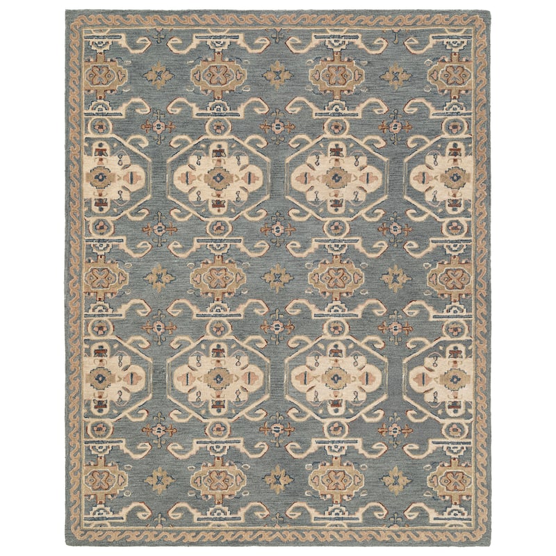 Terra by Obeetee Noble Fable Olive Rug - 5'x8' - Green/Teal