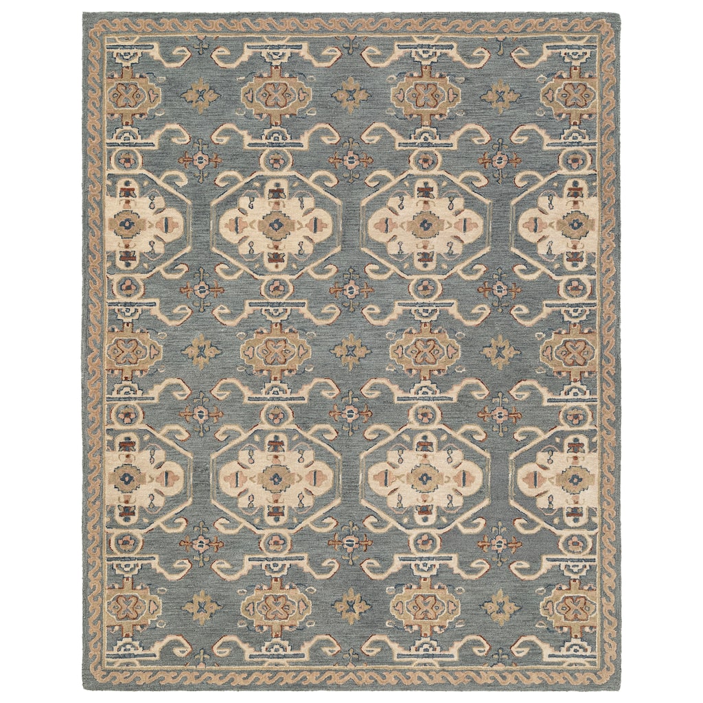 Terra by Obeetee Noble Fable Olive Rug
