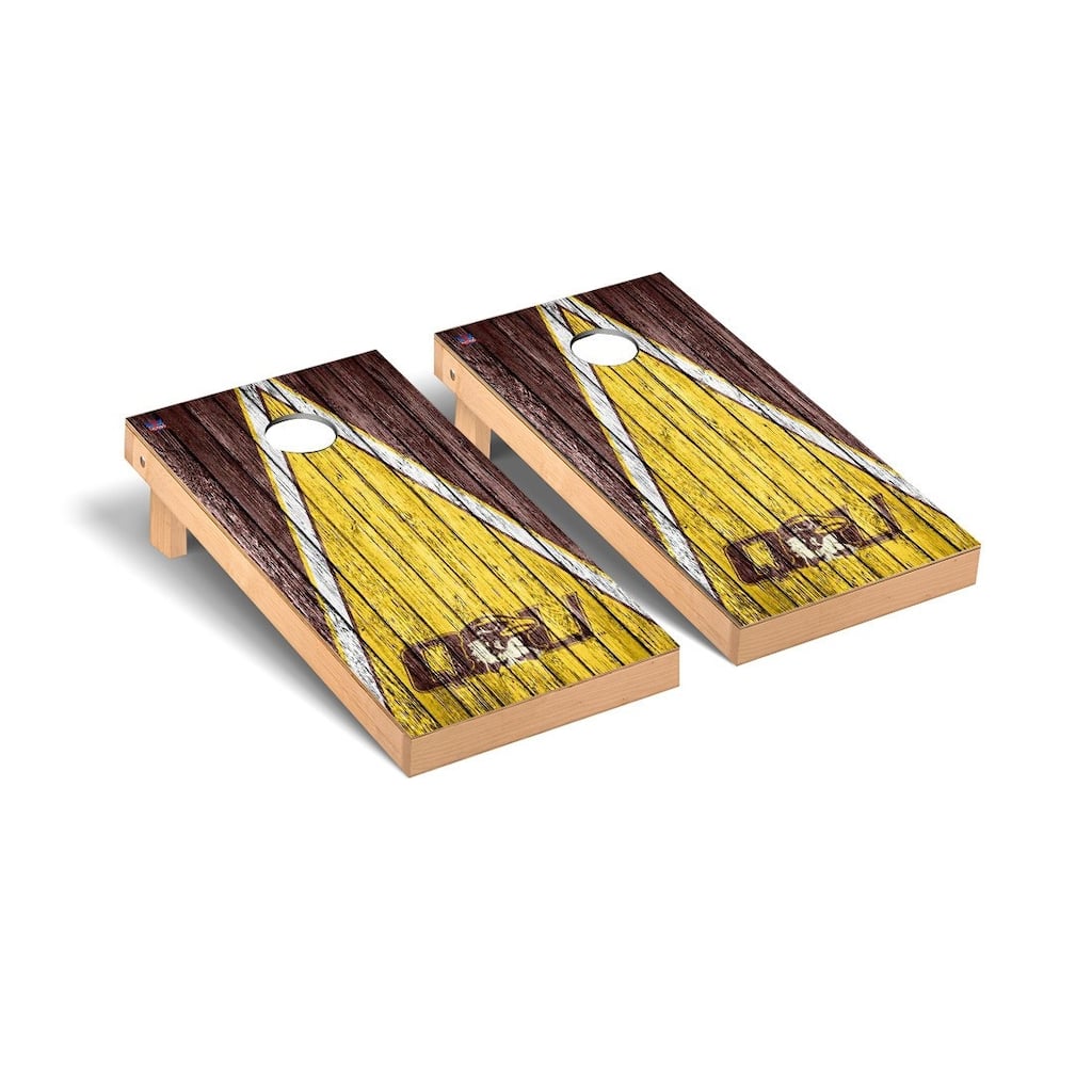Quincy Hawks Weathered Cornhole Board Set