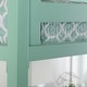 preview thumbnail 2 of 5, Walker Edison Browning Mint Metal Modern Twin Loft Bed
