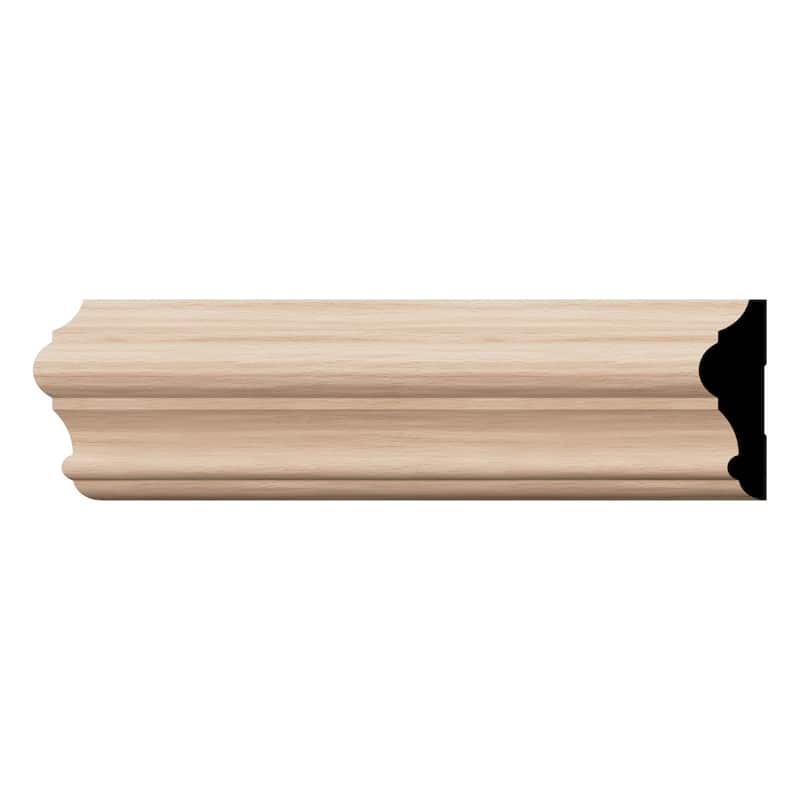 WM397 1-in D x 3-1/2-in W x 96-in L Americraft Solid Hardwood Stain Grade Chair Rail Moulding - Red Oak