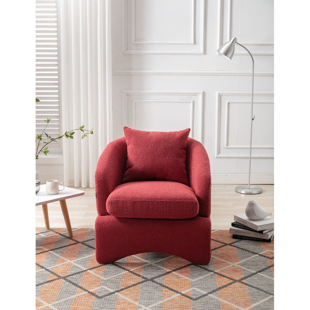 Red accent chairs on sale clearance
